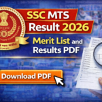 SSC MTS Result 2026, Merit List and Results PDF
