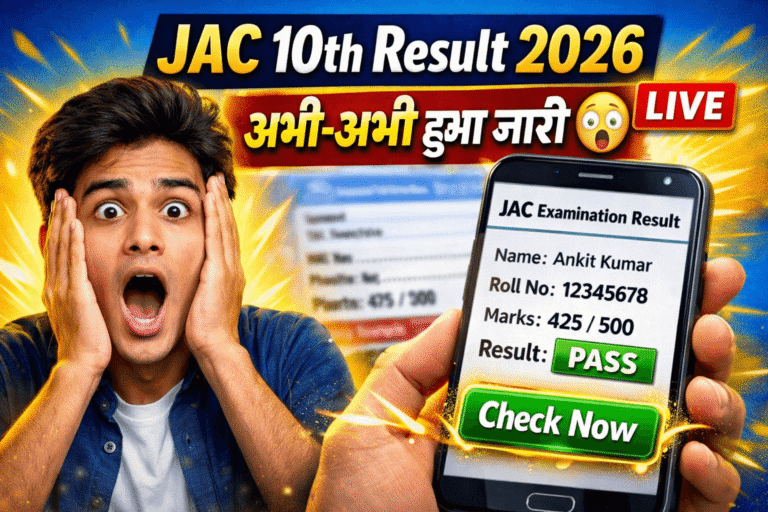JAC 10th Result 2026 : Jharkhand Board Matric Result 2026