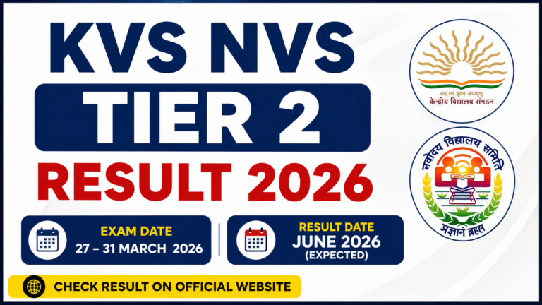 KVS NVS Tier 2 Result 2026